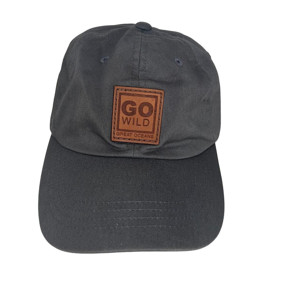 Go Wild Great Oceans Dad Hat Yupoong Classics Gray Cotton Adjustable Cap